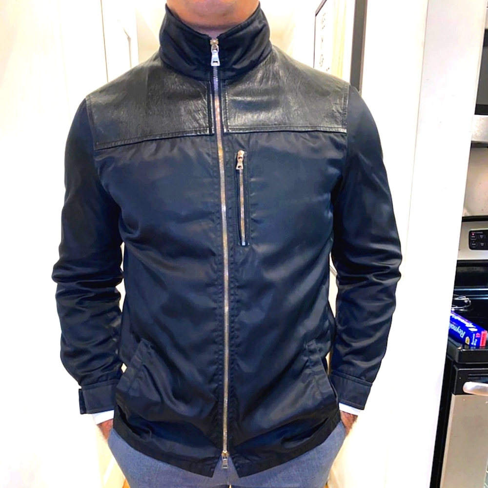 Prada (Authenticated) Mixed Media Jacket - image 6